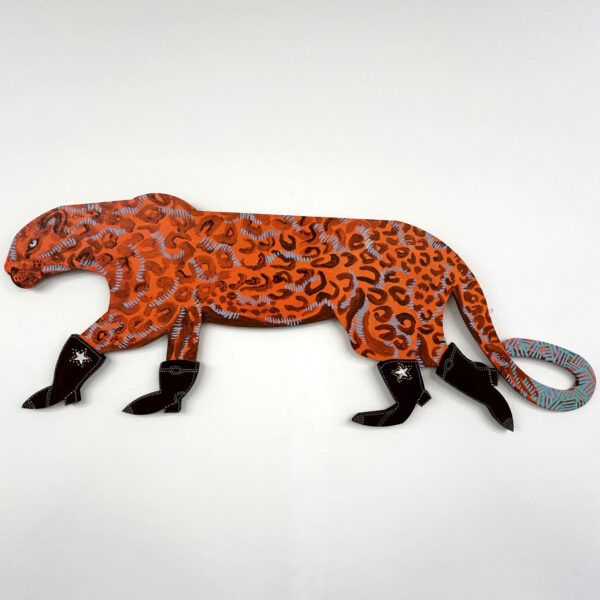 Nina Leth, Galleri kbh kunst, leopard, cowboystøvler, cougar, billig kunst, kattedyr