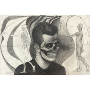 Paul Brainard, Galleri kbh kunst, blyant, tegning, skelet, rock n roll, amerikansk kunst, kunstgalleri